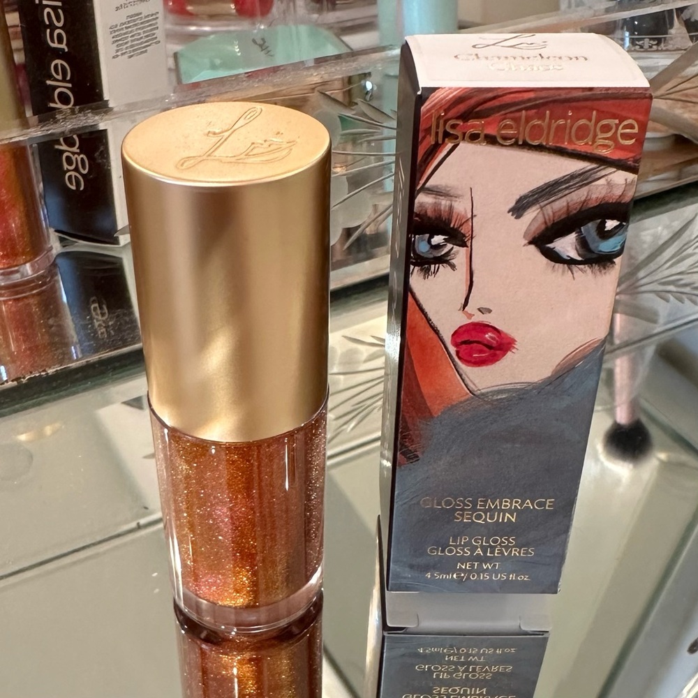 New Lisa Eldridge Sequin Lip Gloss “Chameleon Chaos”